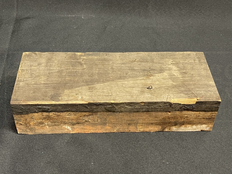 R.M.S. OLYMPIC: Pitch pine deck section. 12½ins. x 3ins. x 5ins.