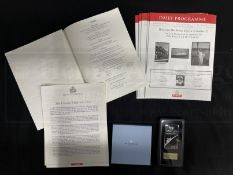 QUEEN ELIZABETH 2: Last transatlantic crossing of the twentieth century. Full set daily programmes