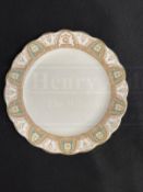 WHITE STAR LINE: First-Class Gothic arch dinner plate with intertwined WSL to front. 9ins. NB An