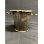 WHITE STAR LINE: First-Class Goldsmiths silver plated Champagne bucket. 6ins.