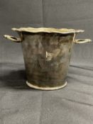 WHITE STAR LINE: First-Class Goldsmiths silver plated Champagne bucket. 6ins.