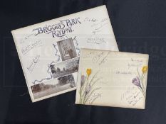 AUTOGRAPHS: Edwardian album pages signed by Lord Pirrie chairman of Harland and Wolff and Margaret