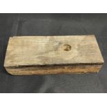 R.M.S. OLYMPIC: Pitch pine deck section. 12½ins. x 3ins. x 5ins.