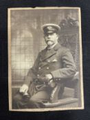 R.M.S. TITANIC: George W. Bowyer Archive. Photograph, unpublished family portrait in uniform,