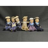 OCEAN LINER: Norah Wellins souvenir dolls to include Queen Mary, Franconia, Queen Elizabeth, etc. (