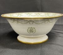 WHITE STAR LINE: One of the rarest pieces of china we have handled, a Royal Crown Derby a la carte