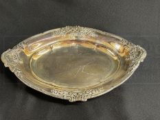 WHITE STAR LINE: Superb First-Class Elkington plate oval serving dish date marked 1911. 16ins.