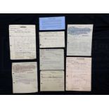 EARLY AVIATION PIONEERS/THE SAMUEL CODY ARCHIVE: Original invoices and quotes for aircraft parts