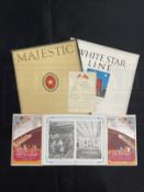 WHITE STAR LINE: R.M.S. Majestic souvenir promotional brochures to include Souvenir of a Visit to