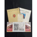WHITE STAR LINE: R.M.S. Majestic souvenir promotional brochures to include Souvenir of a Visit to