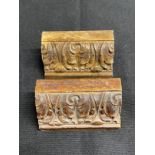 R.M.S. OLYMPIC: Oak architrave section from Stateroom C-62, ex-Marquis of Granby, with carved