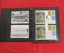 Stamps: Cricket commemorative first day covers. Eighteen covers depicting W.G. Grace Commemorating