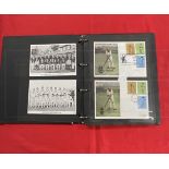 Stamps: Cricket commemorative first day covers. Eighteen covers depicting W.G. Grace Commemorating