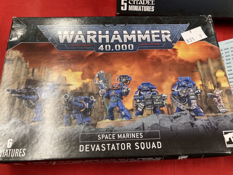 Toys & Games: Warhammer construction kits, warriors. Space Marines, Scouts with sniper rifles x 2, - Bild 8 aus 10