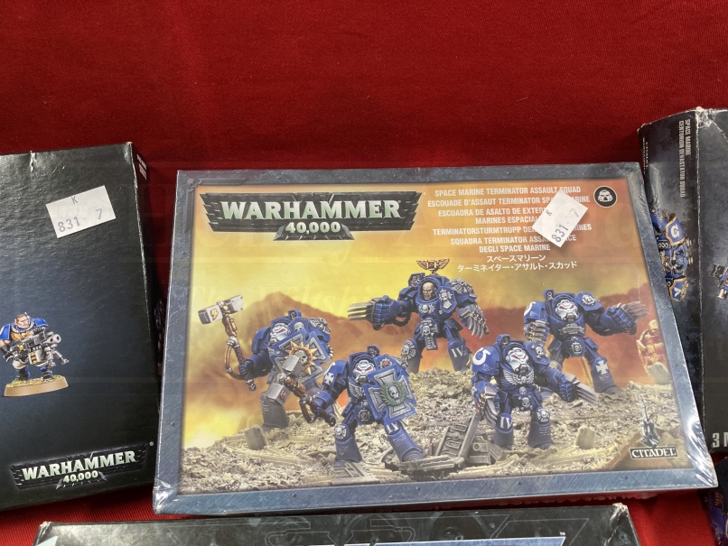 Toys & Games: Warhammer construction kits, warriors. Space Marines, Scouts with sniper rifles x 2, - Bild 4 aus 10