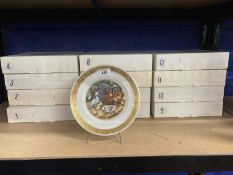 Collectables: Royal Copenhagen The Hans Christian Anderson plate collection, all boxed. Set of 12.