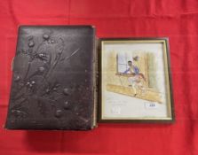 19th cent. Album of Carte d'Visite of Victorian families and more formal single images contained