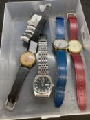 Watches: Wristwatches, Pulsar x 2, Timex, Seiko, Buren. (5)