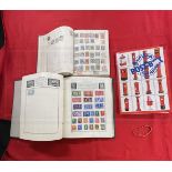 Stamps: Three albums of World stamps mix of 19th and 20th cent. Mainly used stamps.