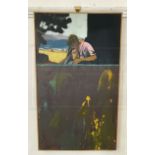 Robert O'Rorke (b1945): Oil and collage on two boards, Sweet Dreams, framed. 27¼ins. x 16ins.