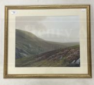 J. Whiteley watercolours a pair of landscapes, one with label to reverse Tavy Cleave Dartmoor,