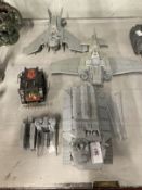 Toys & Games: Warhammer Fantasy Wargames, collection of assembled Space Marine vehicles including