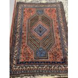 Carpets & Rugs: Late 19th cent. Caucasian Kazak carpet, red ground with central medallion