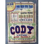 Early Aviation Pioneers/The Samuel Cody Archive: : Rare promotional poster for Cody's Grand Race