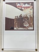 Rock Music: Led Zeppelin II album poster with embossed lower section. 24ins. x 36ins.