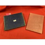Sir Winston Churchill: Blue leather bound album with pencil inscription on inside cover 'Royal