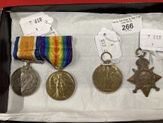 Medals: WWI War Medal and Victory Medal awarded to Private I F.P. Townsend 93216 R.A.F and a 1914-