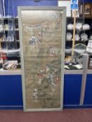 Chinese School: Anonymous Republic period Chinese painting, ink and colour on silk laid on board,