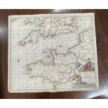 Maps: Canalis inter Anglia et Gallia Tabula, map of the English Channel and adjoining areas of