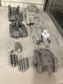 Toys & Games: Warhammer Fantasy Wargames, collection of assembled Space Marine armoured vehicles,