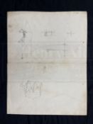 Early Aviation Pioneers/The Samuel Cody Archive: Original pencil design by Samuel Cody of his bi-
