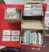 Postcards: Three boxes containing thousands of cards, one box mainly natural history, one mainly