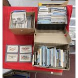 Postcards: Three boxes containing thousands of cards, one box mainly natural history, one mainly