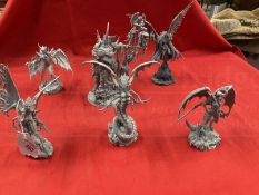 Toys & Games: Warhammer Fantasy Wargames, large scale ready made figures, unpainted, Daemons of