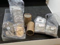 Numismatics: Sixty-three crowns plus two tubes of uncirculated crowns.