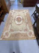 Carpets & Rugs: 20th cent. Laura Ashley Aubusson type rug/hanging, ivory ground with floral