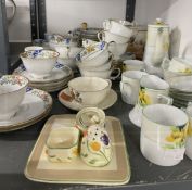 Ceramics: Mixed lot, Noritake tea set eleven cups and saucers etc, another Noritake part set, cheese