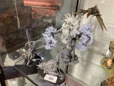 Toys & Games: Warhammer Fantasy Wargames, collection of seven assembled Daemon figures of various