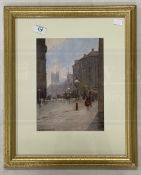 Francis Browne Tighe (1885-1926): Watercolours, street scenes all signed, framed and glazed. 9ins. x