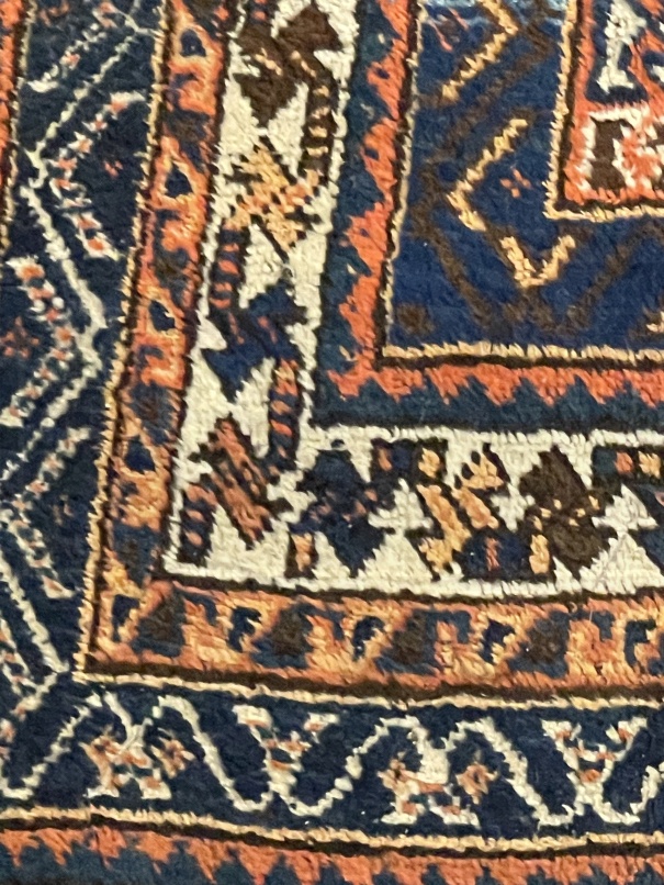 Carpets & Rugs: Late 19th cent. Caucasian Kazak carpet, red ground with central medallion - Image 4 of 6