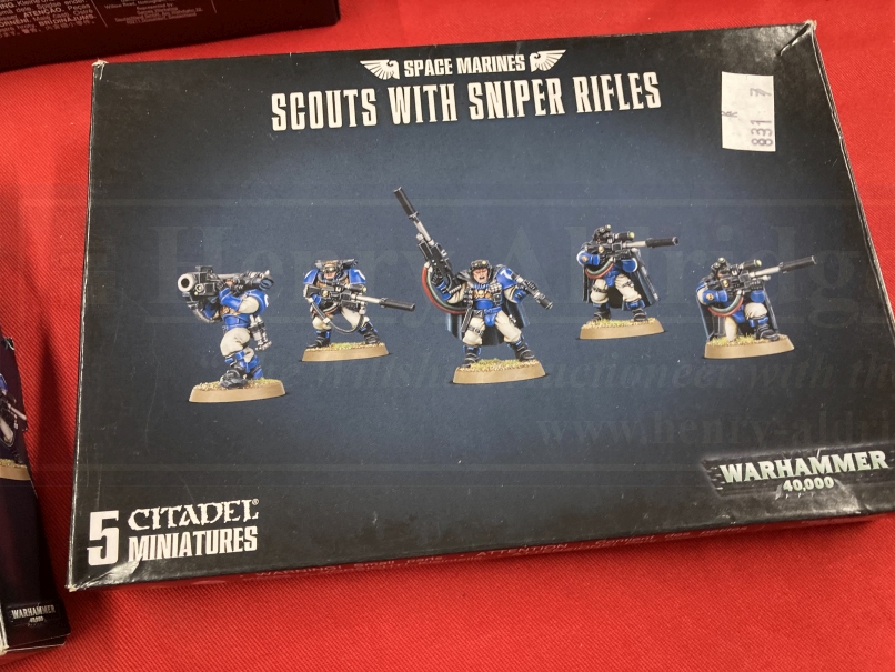 Toys & Games: Warhammer construction kits, warriors. Space Marines, Scouts with sniper rifles x 2, - Bild 10 aus 10