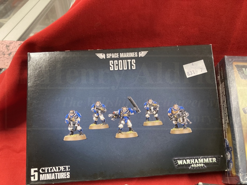 Toys & Games: Warhammer construction kits, warriors. Space Marines, Scouts with sniper rifles x 2, - Bild 3 aus 10