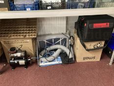 Toys & Games: Warhammer Fantasy Wargames, painting equipment including IFOO airbrush compressor with