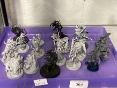 Toys & Games: Warhammer Fantasy Wargames, small scale ready made, unpainted, Daemon Warriors. (15)
