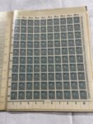 Stamps: Germany, 1921 The Weimer Republic, complete unused sheets of 100 stamps in a SAFE album