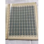 Stamps: Germany, 1921 The Weimer Republic, complete unused sheets of 100 stamps in a SAFE album